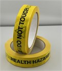 Adhesive Tape - HEALTH HAZARD -  DO NOT TOUCH